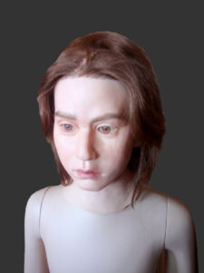 Look-alike silicone display head of  Karl Fredrik Malakias Andersson