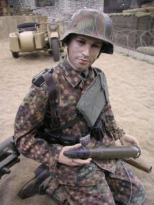 German WW2 soldier mannequin at Liberty Park Overloon