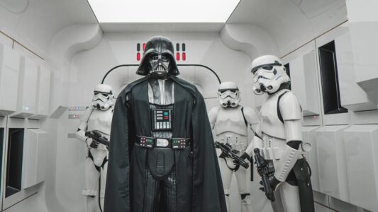 Darth Vader and Imperial stormtroopers display mannequins Outpost-One Star Wars Fan-project