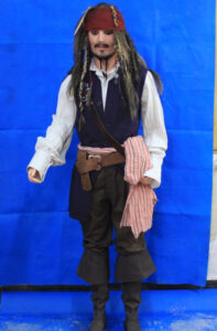 Pirate of the Caribbean lifesize silicone display mannequin