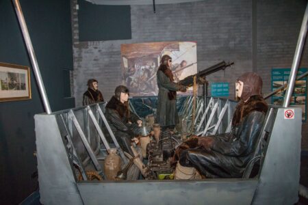 Mannequins of WW1 soldiers during the Battle of Jutland; Sea War Museum Jutland