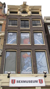 Jugendstil window film inspired by Alfons Mucha at Venustempel