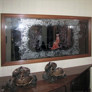 Interactive-mirror with movie at Venustempel