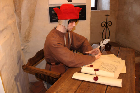 LARP clothing medieval clerk mannequin