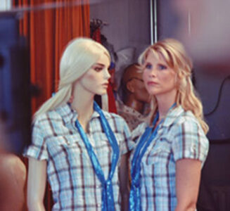 Graduation projects Nederlandse Film en Televisie Academie with display mannequins