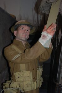 World War 1 soldier in trench mannequin | Te Hikoi