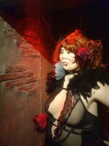 Display mannequin of sex worker at Red Light District Amsterdam
